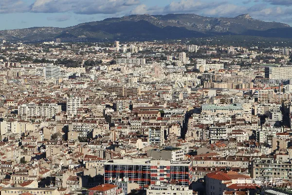 高清摄影 马赛城市全景