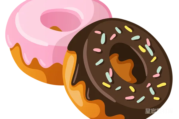 元素素材 炸 doughnut