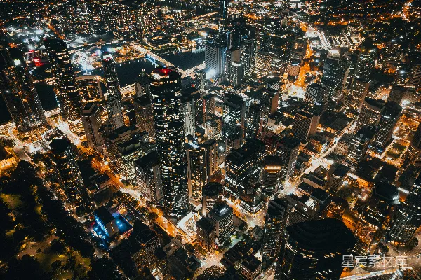 高清摄影 夜幕下的都市繁华