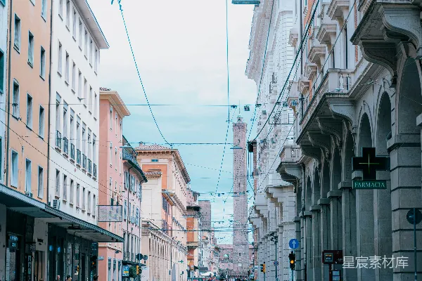 高清摄影 双塔之城的街景