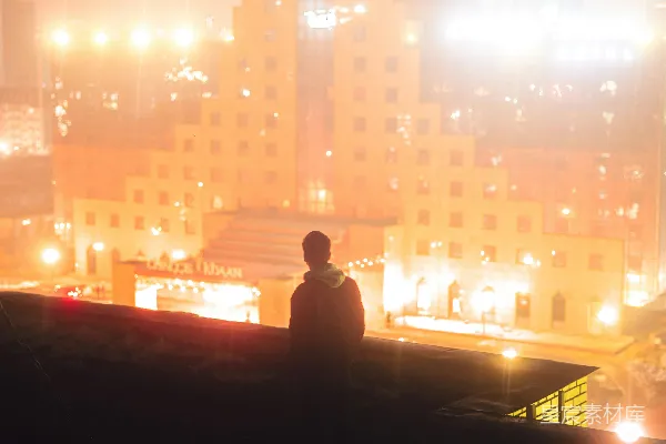 高清摄影 夜幕下的城市之光