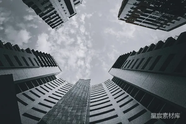 高清摄影 仰望高楼