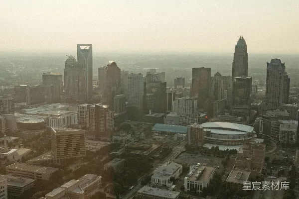 高清摄影 晨曦下的城市全景