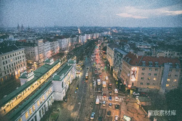 高清摄影 城市夜景俯瞰
