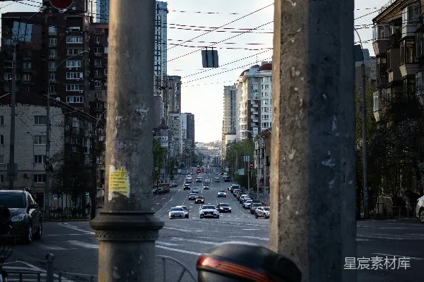 高清摄影 城市街道的清晨