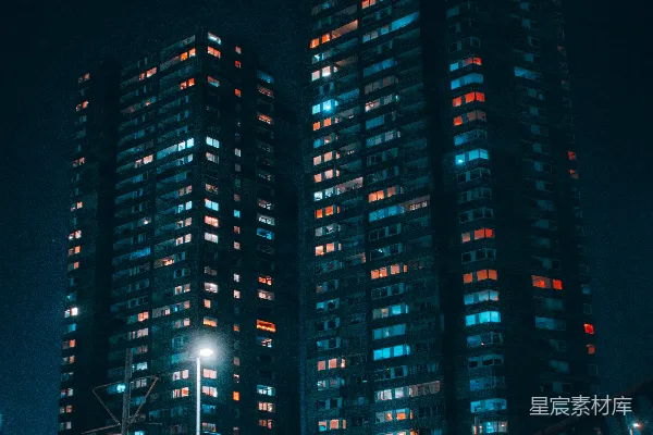 高清摄影 霓虹下的城市夜景