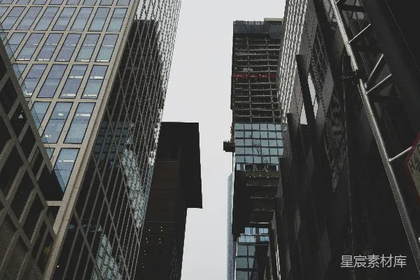 高清摄影 高楼林立的城市天际线