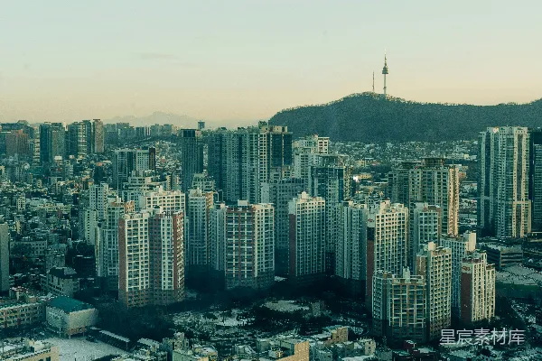 高清摄影 首尔城市全景