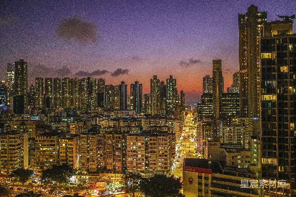 高清摄影 霓虹下的都市夜景