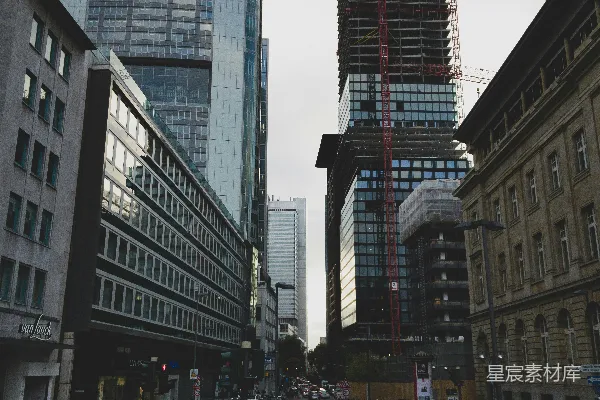 高清摄影 都市中的建筑工地
