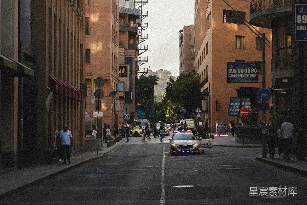 高清摄影 城市街道的宁静时刻