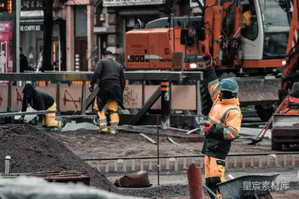 高清摄影 城市中的建设现场