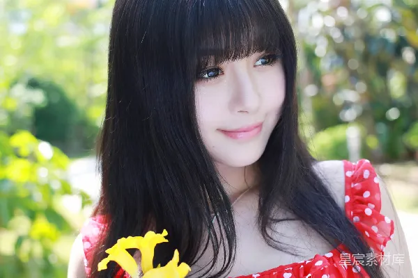 元素素材 阳光下的少女