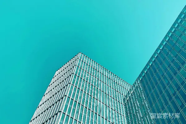 高清摄影 现代建筑的蓝色天空