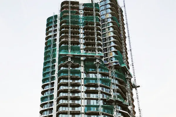高清摄影 现代化高楼建筑施工