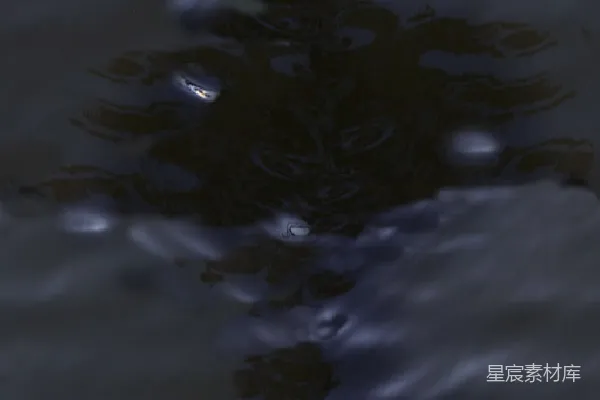 元素素材 夜色下的水面涟漪