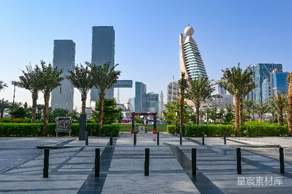 高清摄影 迪拜城市广场与现代建筑