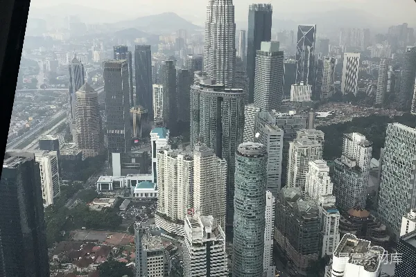 高清摄影 吉隆坡俯瞰双子塔