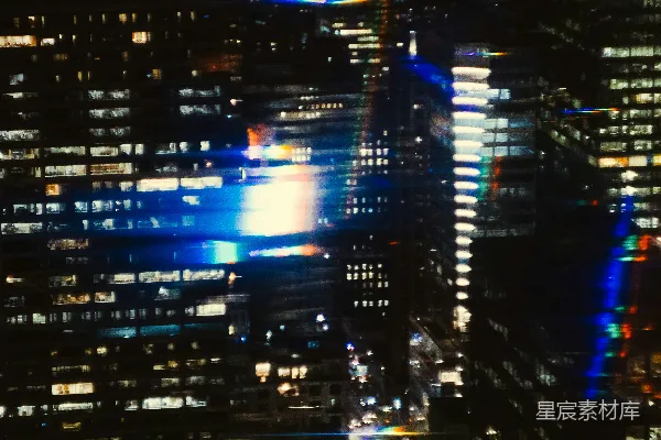 高清摄影 夜幕下的城市剪影