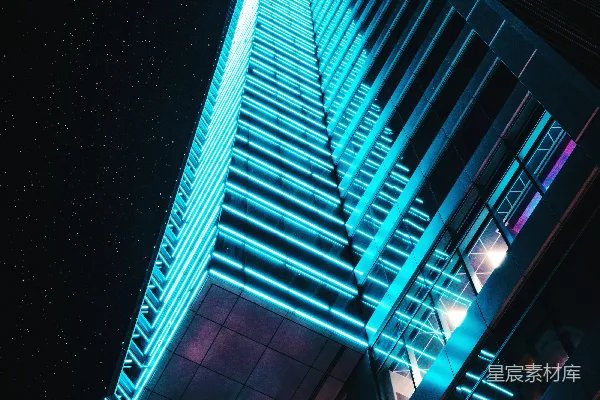 高清摄影 霓虹建筑