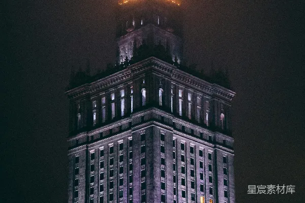 高清摄影 夜幕下的摩天大楼