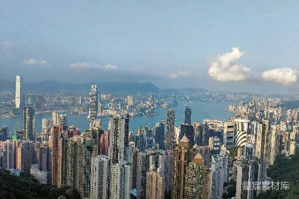 高清摄影 香港维多利亚港俯瞰