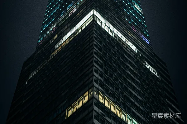高清摄影 夜色中的摩天大楼