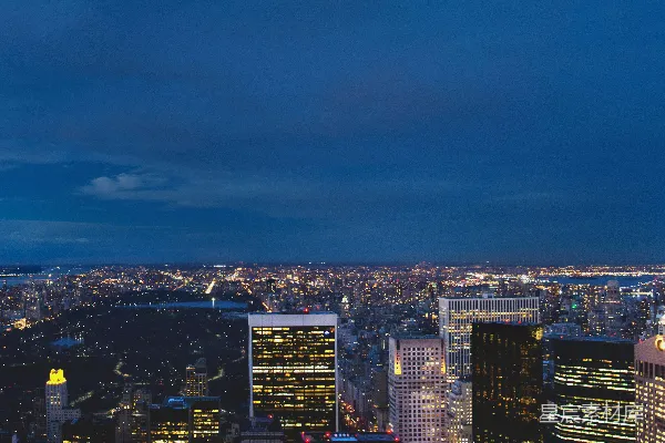 高清摄影 纽约夜景全景