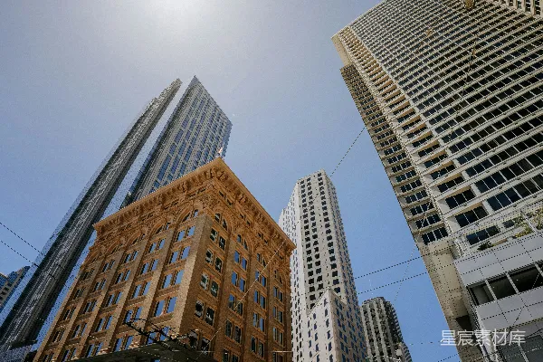 高清摄影 都市建筑仰视图