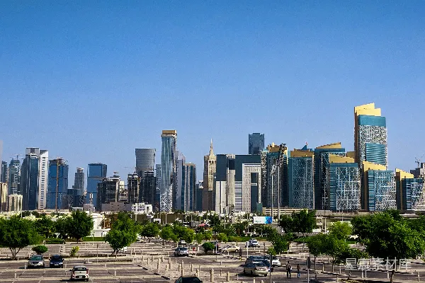 高清摄影 多哈天际线