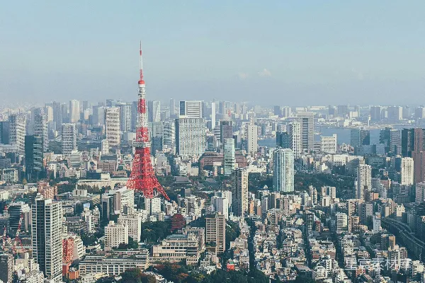 高清摄影 东京塔俯瞰城市全景