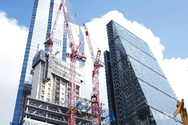 高清摄影 高楼大厦的建设场景