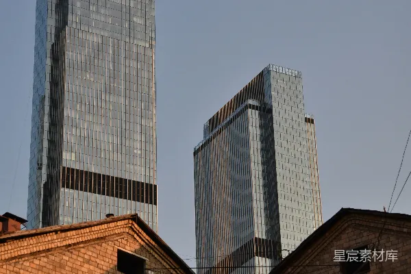 高清摄影 现代与传统建筑的对比