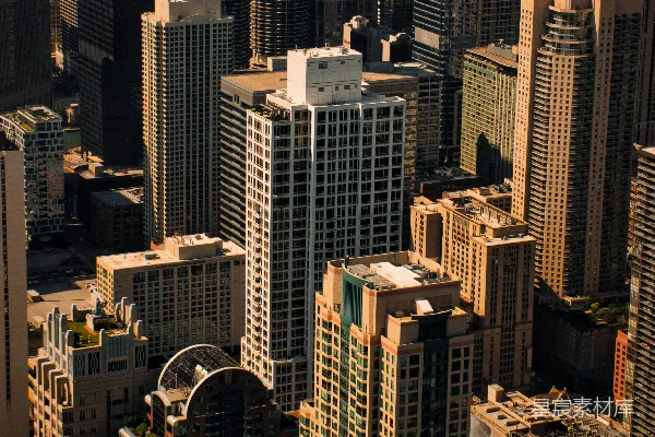 高清摄影 摩天大楼的城市全景