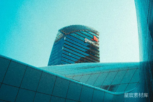 高清摄影 现代都市的蓝色奇迹