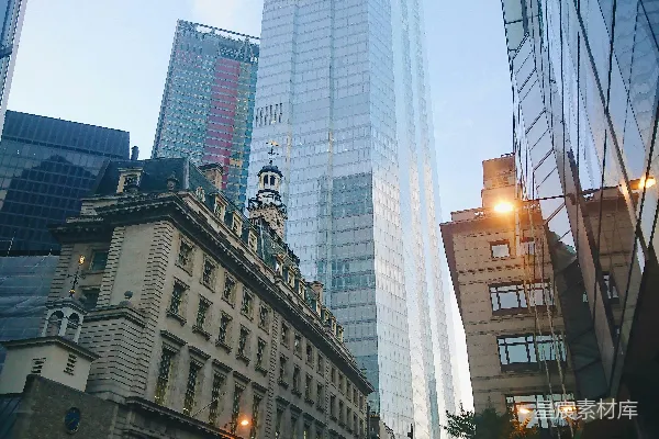 高清摄影 伦敦金融城的现代与古典