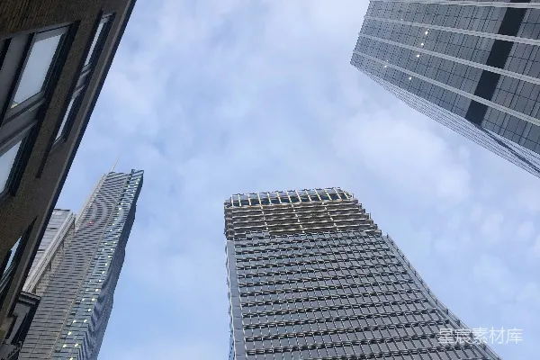 高清摄影 仰望摩天大楼