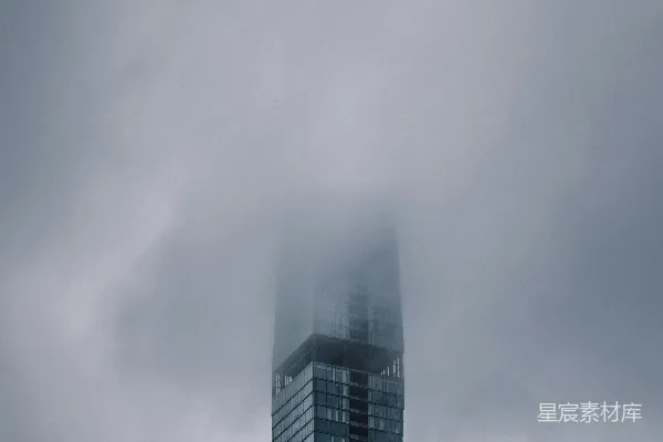 高清摄影 云雾中的摩天大楼