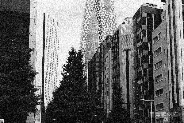 高清摄影 东京街头的摩登建筑