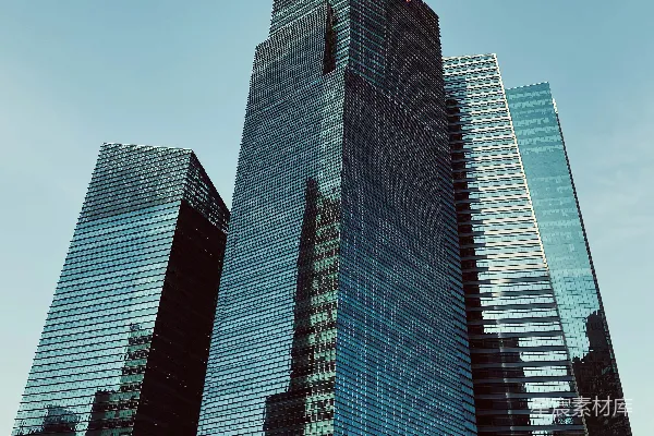 高清摄影 摩天大楼的镜像世界