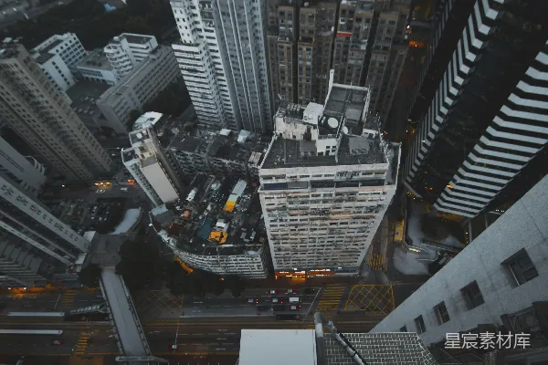 高清摄影 俯瞰香港高楼林立的夜景