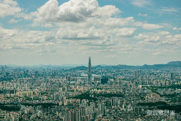 高清摄影 首尔市区全景