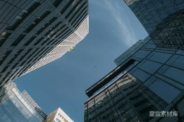 高清摄影 仰望高楼的现代都市