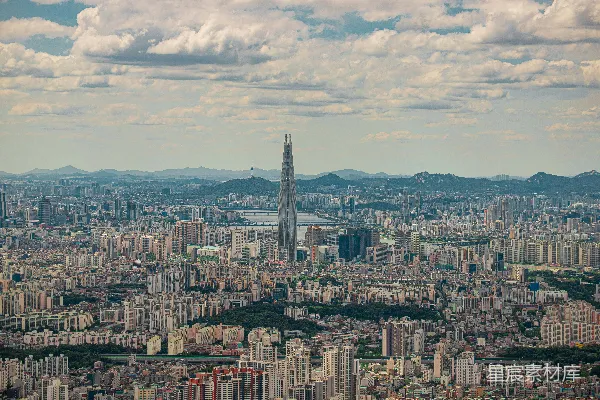 高清摄影 首尔城市全景