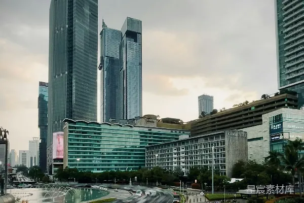 高清摄影 现代都市的繁忙景象