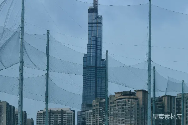 高清摄影 高楼林立的现代化城市景观