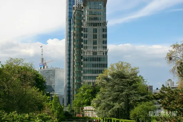 高清摄影 都市与自然的和谐共存