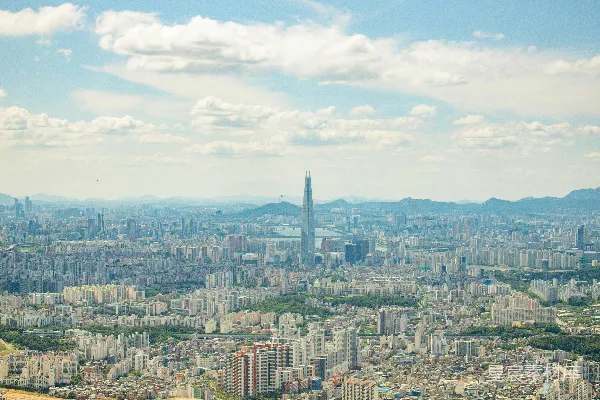 高清摄影 首尔城市全景