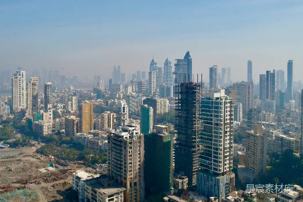 高清摄影 印度孟买现代城市景观