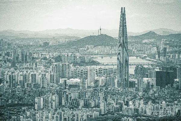 高清摄影 韩国首尔城市全景